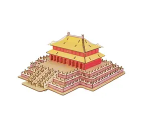 Woodcraft Dřevěné 3D puzzle The Hall of Supreme Harmony / 127 dílků / od 8 let / Obtížnost: jednoduchá 