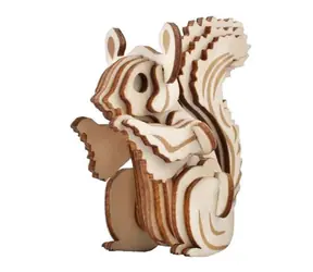 Woodcraft Dřevěné 3D puzzle Veverka / 22 dílků / od 8 let / Obtížnost: jednoduchá 