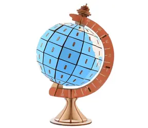Woodcraft Dřevěné 3D puzzle Glóbus / 128 dílků / od 8 let / Obtížnost: jednoduchá 