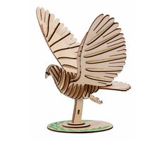 Woodcraft Dřevěné 3D puzzle Holub / 46 dílků / od 8 let / Obtížnost: jednoduchá 