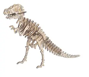 Woodcraft Dřevěné 3D puzzle Tyrannousaurus / 29 dílků / od 8 let / Obtížnost: jednoduchá 
