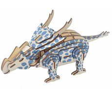 Woodcraft Dřevěné 3D puzzle Achelousaurus / 54 dílků / od 8 let / Obtížnost: jednoduchá 