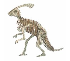Woodcraft Dřevěné 3D puzzle Parasaurolophus - 37 dílků / od 8 let / Obtížnost: jednoduchá 
