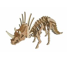 Woodcraft Dřevěné 3D puzzle Triceratops / 36 dílků / od 8 let / Obtížnost: jednoduchá 