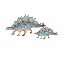 Woodcraft Dřevěné 3D puzzle Stegosarus 2v1 / 27 dílků / od 8 let / Obtížnost: jednoduchá 