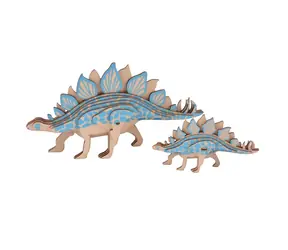 Woodcraft Dřevěné 3D puzzle Stegosarus 2v1 / 27 dílků / od 8 let / Obtížnost: jednoduchá 