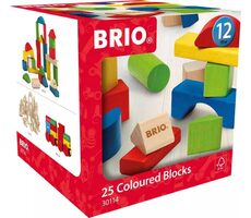 BRIO Barevné kostky 25 dílků / od 12 měsíců 