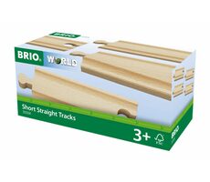 BRIO Krátké rovné koleje / od 3 let 