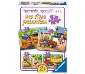 Ravensburger Zvířata na staveništi 2/4/6/8 dílků / od 2 let 