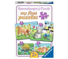 Ravensburger Moje první puzzle Roztomilá domácí zvířátka 2/4/6/8 dílků / od 2 let 