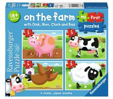 Ravensburger Moje první puzzle Na farmě 2/3/4/5 dílků / od 18 měsíců 