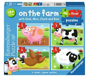 Ravensburger Moje první puzzle Na farmě 2/3/4/5 dílků / od 18 měsíců 