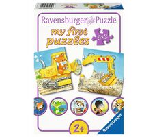 Ravensburger Moje první puzzle Zvířecí staveniště 9x2 dílků / od 2 let 