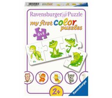 Ravensburger Moje první puzzle Barevná zvířátka 6x4 dílků / od 2 let 