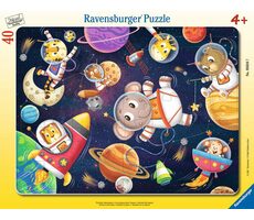 Ravensburger Zvířátka ve vesmíru - 40 dílků / od 4 let 