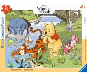 Ravensburger Disney: Medvídek Pú objevuje přírodu / 47 dílků / od 4 let 