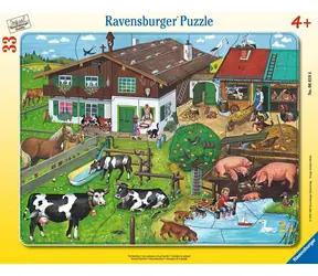 Ravensburger Rodiny zvířátek na farmě / 33 dílků / od 4 let 