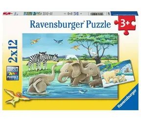 Ravensburger Zvířata z celého světa / 2x12 dílků / od 3 let 