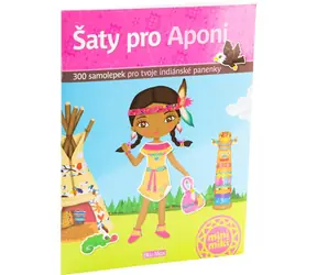 Presco Group Ella&Max Šaty pro Aponi - kniha samolepek / Jazyková verze: CZ / od 3 let