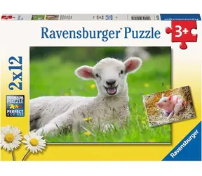 Ravensburger Hospodářská zvířata / 2x12 dílků / od 3 let 
