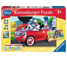 Ravensburger Disney: Mickey, Minnie a přátelé / 2x12 dílků / od 3 let 