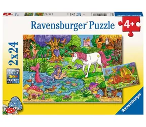 Ravensburger Roztomilé fantasy motivy / 2x24 dílků / od 4 let 