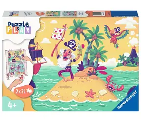 Ravensburger Puzzle & Play Pirátské dobrodružství / 2x24 dílků / od 4 let 