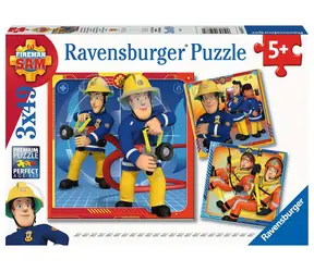 Ravensburger Požárník Sam zachraňuje - 3x49 dílků / od 5 let 