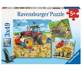 Ravensburger Zemědělské stroje / 3x49 dílků / od 5 let 