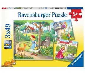 Ravensburger Malá červená karkulka / 3x49 dílků / od 5 let 