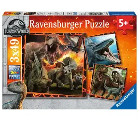 Ravensburger Jurský svět: Padlé království / 3x49 dílků / od 5 let 