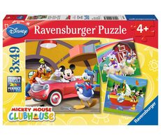 Ravensburger Mickey Klubík / 3x49 dílků / od 5 let 
