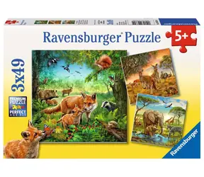 Ravensburger Zvířata na zemi / 3x49 dílků / od 5 let 