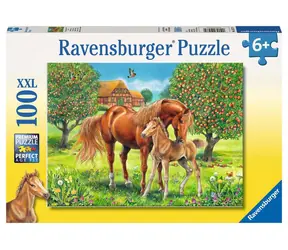 Ravensburger Koně na pastvině / 100 dílků  / od 6 let 