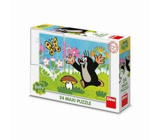 DINO Krtek a houba / 24 dílků / maxi / od 2 let