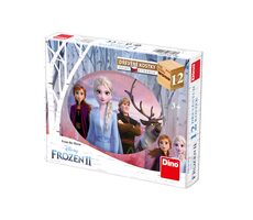 DINO Frozen II / Kubus dřevěné kostky / 12 dílků / od 3 let