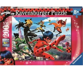 Ravensburger Miraculous: Kouzelná Beruška a Černý kocour - 200 dílků / od 8 let 