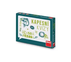 DINO Kapesní Kvízy – Úžasná příroda - Cestovní hra / Délka hry: 15 minut / Počet hráčů: 3-6 / od 12 let