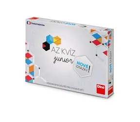 DINO AZ Kvíz Junior – Nové otázky - Dětská hra / Délka hry: 30 minut / Počet hráčů: 2-4 / od 10 let