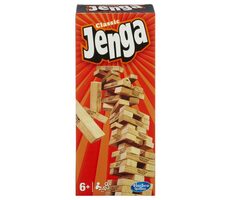 Hasbro Jenga dřevěná společenská hra  / Délka hry: 15+ minut / Počet hráčů: 3-5 / od 6 let