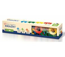 SEVA Kroužky pro nejmenší 4 barvy / 32 dílků / od 1 roku