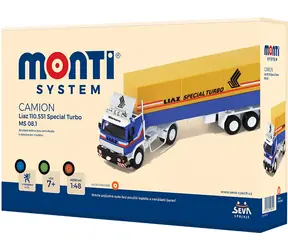 SEVA Stavebnice Monti Camion / 50 dílků / měřítko: 1: 48 / od 6 let