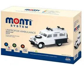 SEVA Stavebnice Monti Unprofor Ambulance / 30 dílků / měřítko: 1:35 / od 6 let