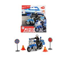 Dickie SOS Policejní motocykl 10 cm s příslušenstvím / od 3 let