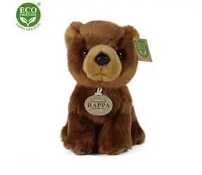 RAPPA Plyšový medvěd hnědý 18 cm / ECO-FRIENDLY / od 0 měsíců