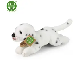 RAPPA Plyšový pes Dalmatin ležící 20 cm / ECO-FRIENDLY / od 0 měsíců