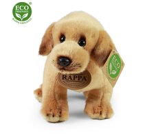 RAPPA Plyšový pes Labrador stojící 20 cm / ECO-FRIENDLY / od 0 měsíců