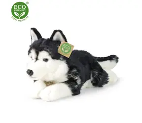 RAPPA Plyšový pes Husky 36 cm / ECO-FRIENDLY / od 0 měsíců