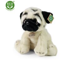 RAPPA Plyšový pes Mops 30 cm / ECO-FRIENDLY / od 0 měsíců