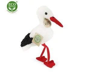 RAPPA Plyšový čáp 15 cm / ECO-FRIENDLY / od 0 měsíců
